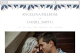 "Bouquet" - Wedding Website in Cobalt by Jen Owens - Desktop Design