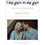 "Bouquet" - Wedding Website in Cobalt by Jen Owens - Mobile Layout