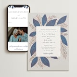 "Bouquet" - Wedding Website in Cobalt by Jen Owens - Match Your Stationery