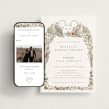 "Disney's Mickey Mouse Tropical Frame" - Wedding Website in Earth by Shiny Penny Studio - Match Your Stationery