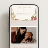 "Disney's Snow White Someday" - Wedding Website in Forest Floor by Erin L. Wilson - Mobile Layout
