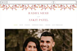 "Jaipur" - Wedding Website in Ruby by Mansi Verma - Desktop Design