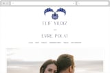 "Topkapi" - Wedding Website in Cobalt by Nazia Hyder - Desktop Design