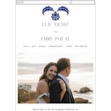 "Topkapi" - Wedding Website in Cobalt by Nazia Hyder - Mobile Layout
