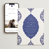 "Topkapi" - Wedding Website in Cobalt by Nazia Hyder - Match Your Stationery