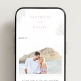 "Sunset by the Sea" - Wedding Website in Ombre by lulu and isabelle - Mobile Layout