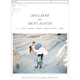 "Halcyon" - Wedding Website in Snow by Leah Bisch - Guest Management