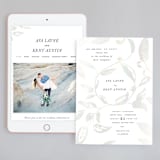 "Halcyon" - Wedding Website in Snow by Leah Bisch - Match Your Stationery