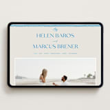 "Mediterraneo" - Wedding Website in Ocean by Pati Cascino - Desktop Design