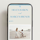 "Mediterraneo" - Wedding Website in Ocean by Pati Cascino - Mobile Layout