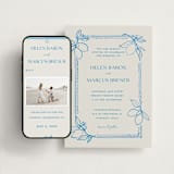 "Mediterraneo" - Wedding Website in Ocean by Pati Cascino - Match Your Stationery