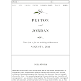 "Adorned Ampersand" - Wedding Website in Cotton by Jennifer Postorino - Guest Management