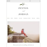 "Adorned Ampersand" - Wedding Website in Cotton by Jennifer Postorino - Mobile Layout