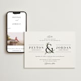 "Adorned Ampersand" - Wedding Website in Cotton by Jennifer Postorino - Match Your Stationery