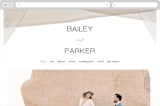 "Gossamer" - Wedding Website in Sandstone by Kate Ahn - Desktop Design
