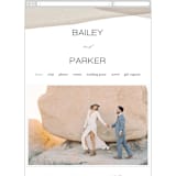 "Gossamer" - Wedding Website in Sandstone by Kate Ahn - Mobile Layout