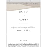 "Gossamer" - Wedding Website in Sandstone by Kate Ahn - Mobile Layout