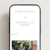 "Be With You" - Wedding Website in French by Design Lotus - Mobile Layout