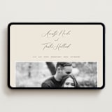 "Love Story" - Wedding Website in Mocha by Jennifer Postorino - Desktop Design