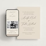 "Love Story" - Wedding Website in Mocha by Jennifer Postorino - Match Your Stationery