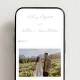 "Avery" - Wedding Website in Dusty Pink by Jennifer Postorino - Mobile Layout
