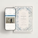 "Porcelain" - Wedding Website in Delft Blue by Ashley DeMeyere - Match Your Stationery