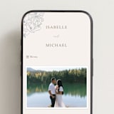 "Magnolias" - Wedding Website in Sky by Sabrin Deirani - Mobile Layout