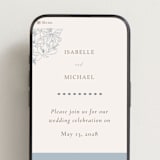 "Magnolias" - Wedding Website in Sky by Sabrin Deirani - Mobile Layout