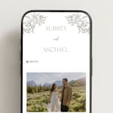 "Cottonwood" - Wedding Website in Ravello by Anne Ciotola - Mobile Layout
