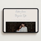 "Pavilion" - Wedding Website in Navy by Petra Kern - Desktop Design