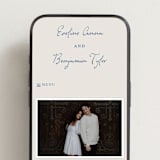"Pavilion" - Wedding Website in Navy by Petra Kern - Mobile Layout