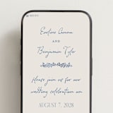 "Pavilion" - Wedding Website in Navy by Petra Kern - Mobile Layout