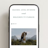 "Plain Air" - Wedding Website in Meadow by Petra Kern - Mobile Layout