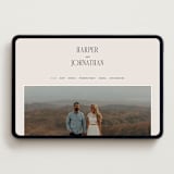 "Mirin" - Wedding Website in Linen by Kate Ahn - Desktop Design