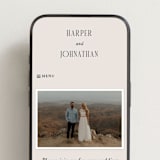 "Mirin" - Wedding Website in Linen by Kate Ahn - Mobile Layout