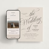 "Mirin" - Wedding Website in Linen by Kate Ahn - Match Your Stationery