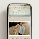 "Reflections" - Wedding Website in Lake by Lindsay Megahed - Mobile Layout
