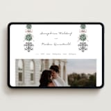 "Hand illustrated Garden Gate" - Wedding Website in Forest by Jackie Crawford - Desktop Design