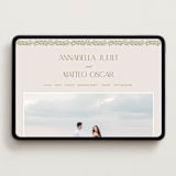 "Juliet" - Wedding Website in Autumn by Ashlee Townsend - Desktop Design