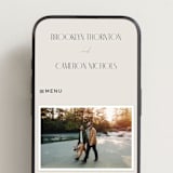 "Arabilla Overlap" - Wedding Website in Linen by Kelly Schmidt - Mobile Layout