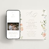 "Garden View" - Wedding Website in Peach by Everett Paper Goods - Match Your Stationery