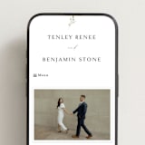 "Gentle Whisper" - Wedding Website in Cotton by Jennifer Postorino - Mobile Layout