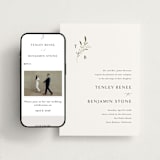 "Gentle Whisper" - Wedding Website in Cotton by Jennifer Postorino - Match Your Stationery