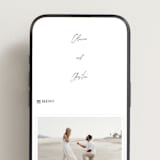 "Merge" - Wedding Website in Cloud by Pixel and Hank - Mobile Layout
