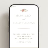 "Roses Crest" - Wedding Website in Pomegranate by Everett Paper Goods - Mobile Layout