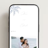 "Ocean Dreams" - Wedding Website in Pale Cerulean by Sabrin Deirani - Mobile Layout