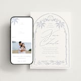 "Ocean Dreams" - Wedding Website in Pale Cerulean by Sabrin Deirani - Match Your Stationery