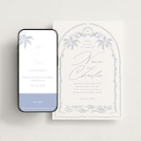 "Ocean Dreams" - Wedding Website in Pale Cerulean by Sabrin Deirani - Match Your Stationery