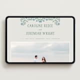 "Botanical" - Wedding Website in Garden by Kelly Watkins - Desktop Design