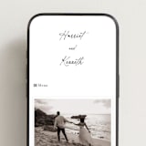 "Scripted Elegance" - Wedding Website in Linen by Ana de Sousa - Mobile Layout